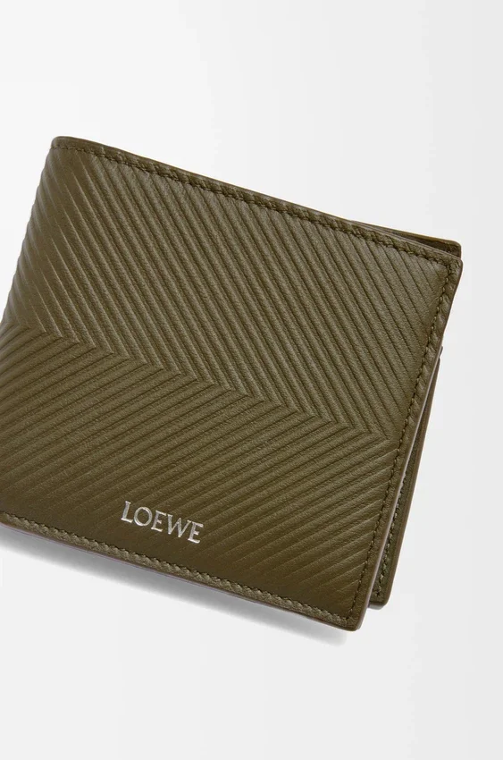 Bifold Coin Wallet in Textured Classic Calfskin Bifold Coin Wallet in Textured Classic Calfskin