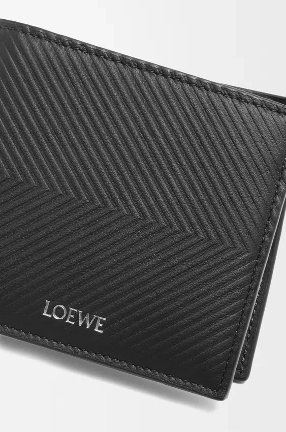 Bifold Coin Wallet in Textured Classic Calfskin Bifold Coin Wallet in Textured Classic Calfskin