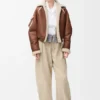 Bomber Jacket in Shearling
