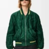 Bomber Jacket in Technical Fabric