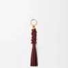 Braided Knot Charm in Calfskin