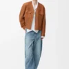 Cardigan in Shearling