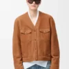 Cardigan in Shearling