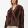 Cardigan in Shearling
