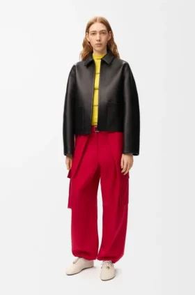 Cargo Trousers in Cotton and Silk