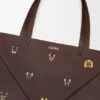 Cats Xl Puzzle Fold Tote in Nappa Calfskin