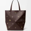 Cats Xl Puzzle Fold Tote in Nappa Calfskin