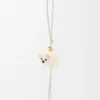 Chow Chow Charm in Felt and Calfskin