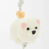 Chow Chow Charm in Felt and Calfskin