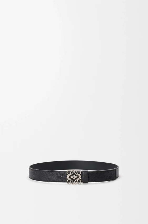 Chunky Anagram Belt in Supple Grained Calfskin Chunky Anagram Belt in Supple Grained Calfskin