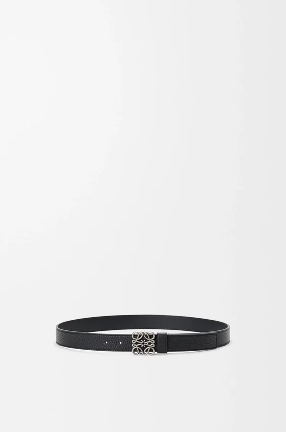 Chunky Anagram Belt in Supple Grained Calfskin Chunky Anagram Belt in Supple Grained Calfskin