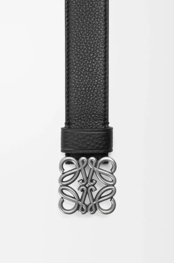 Chunky Anagram Belt in Supple Grained Calfskin Chunky Anagram Belt in Supple Grained Calfskin