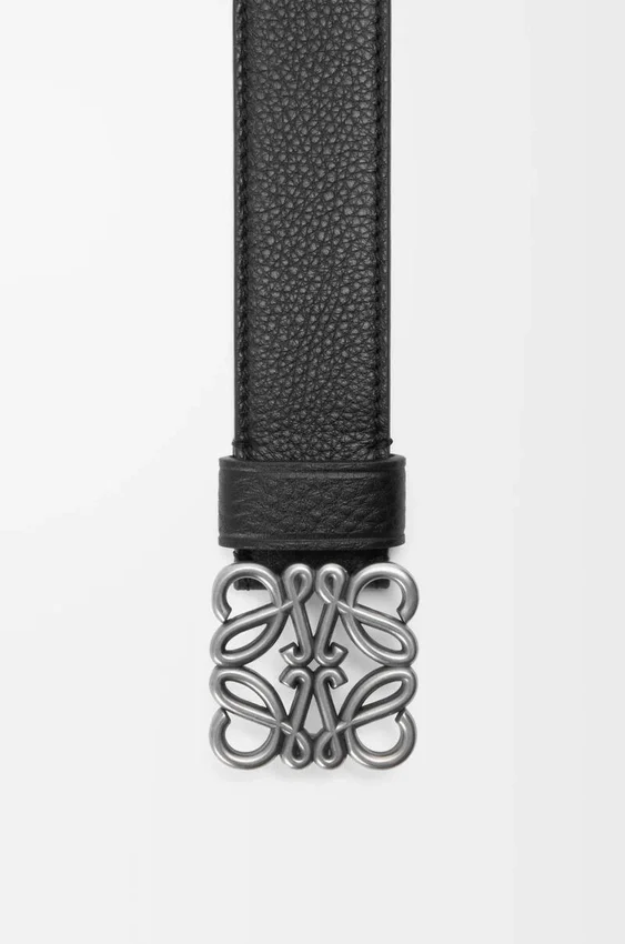 Chunky Anagram Belt in Supple Grained Calfskin Chunky Anagram Belt in Supple Grained Calfskin