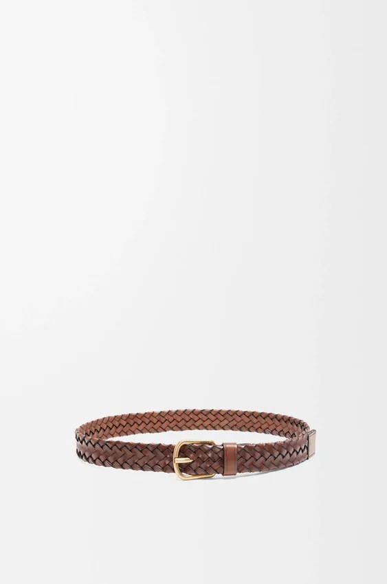 Chunky Woven Belt in Vegetable-Tanned Calfskin Chunky Woven Belt in Vegetable-Tanned Calfskin