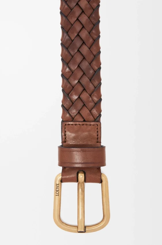 Chunky Woven Belt in Vegetable-Tanned Calfskin Chunky Woven Belt in Vegetable-Tanned Calfskin