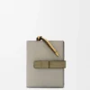 Compact Zip Wallet in Soft Grained Calfskin