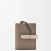 Compact Zip Wallet in Soft Grained Calfskin