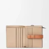 Compact Zip Wallet in Soft Grained Calfskin