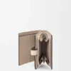Compact Zip Wallet in Soft Grained Calfskin