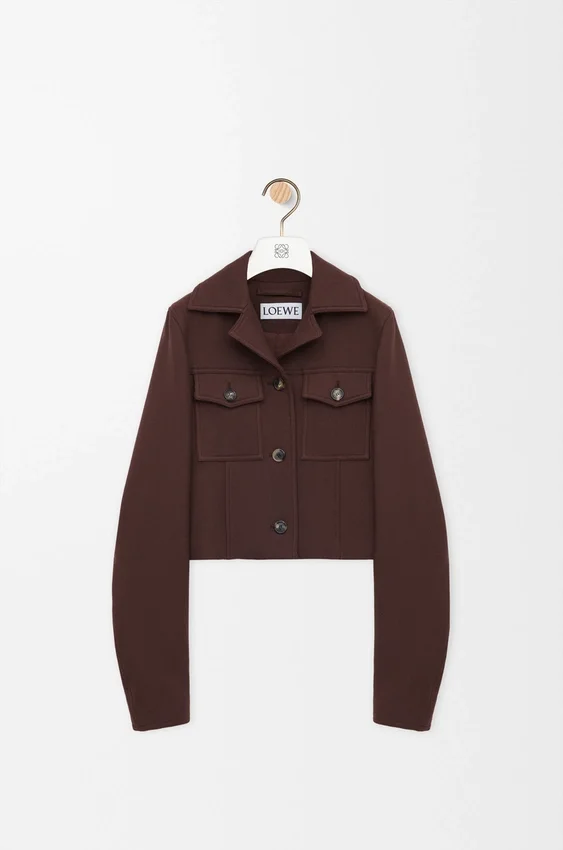 Cropped Jacket in Wool Cropped Jacket in Wool