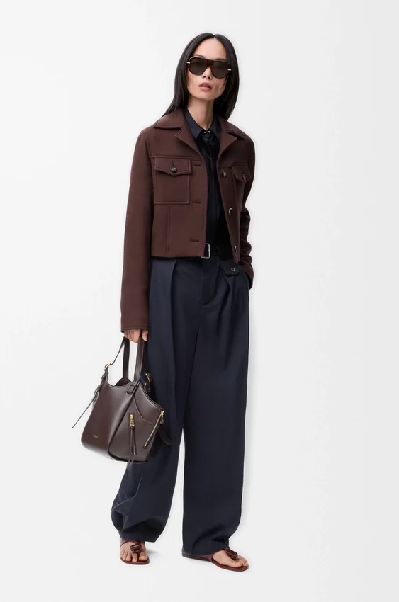 Cropped Jacket in Wool Cropped Jacket in Wool