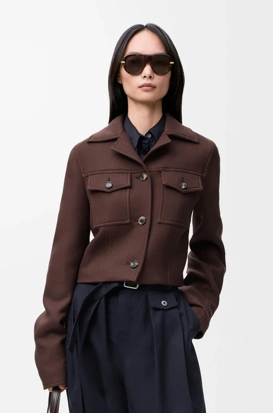 Cropped Jacket in Wool Cropped Jacket in Wool