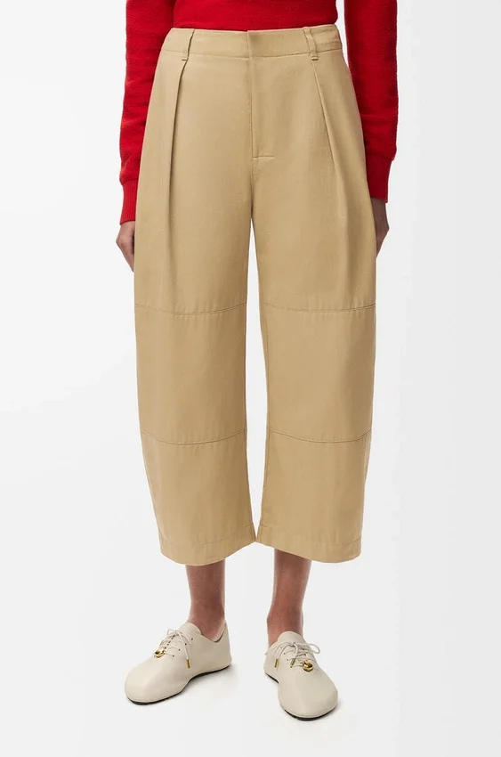 Cropped Trousers in Cotton Cropped Trousers in Cotton