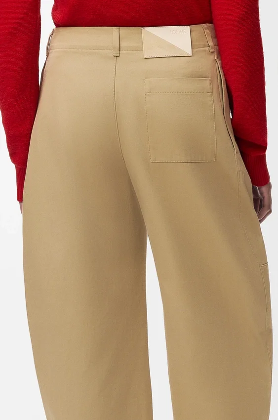 Cropped Trousers in Cotton Cropped Trousers in Cotton