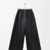 Cropped Trousers in Nappa Lambskin