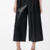 Cropped Trousers in Nappa Lambskin