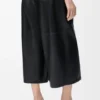 Cropped Trousers in Nappa Lambskin