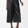 Cropped Trousers in Nappa Lambskin