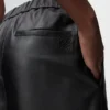 Cropped Trousers in Nappa Lambskin