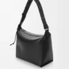 Cubi Crossbody Bag in Supple Smooth Calfskin and Jacquard