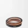 Double Bangle Set in Classic Calfskin