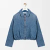 Draped Jacket in Denim