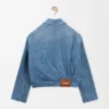 Draped Jacket in Denim