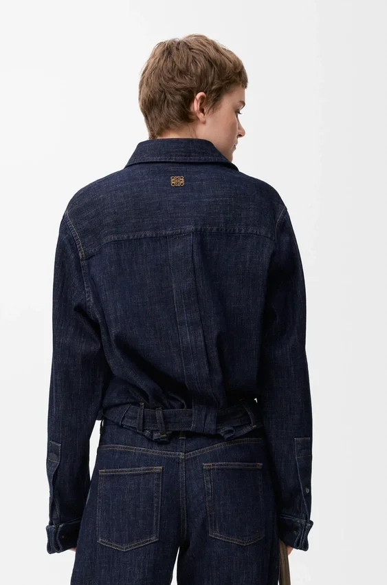 Draped Shirt in Denim Draped Shirt in Denim