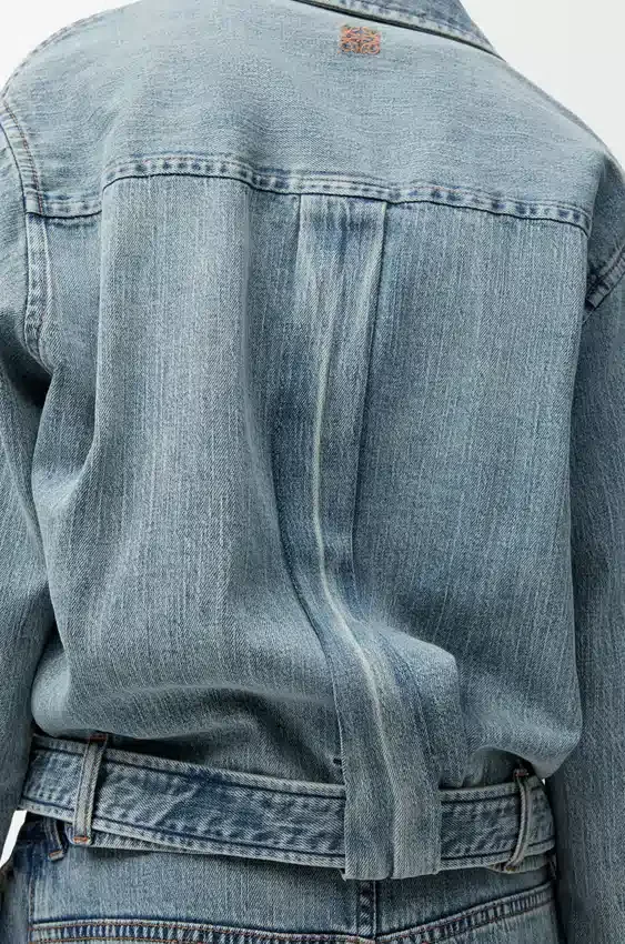 Draped Shirt in Denim Draped Shirt in Denim