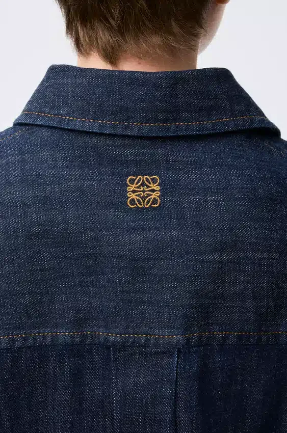 Draped Shirt in Denim Draped Shirt in Denim