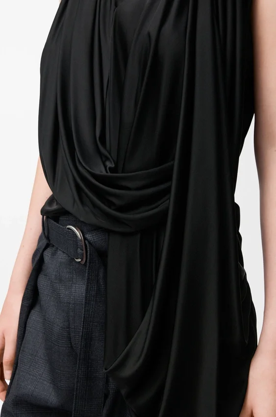 Draped Top in Viscose Draped Top in Viscose