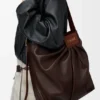 Draped Tote in Mellow Nappa Lambskin
