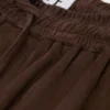 Drawstring Shorts in Suede Goatskin