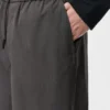Drawstring Trousers in Cotton and Silk