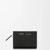 Duet Compact Wallet in Smooth and Grained Calfskin