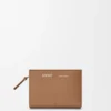 Duet Compact Wallet in Smooth and Grained Calfskin
