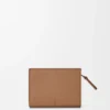 Duet Compact Wallet in Smooth and Grained Calfskin