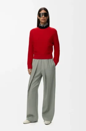 Elasticated Trousers in Wool
