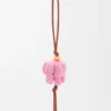 Elephant Charm in Felt and Calfskin