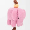 Elephant Charm in Felt and Calfskin